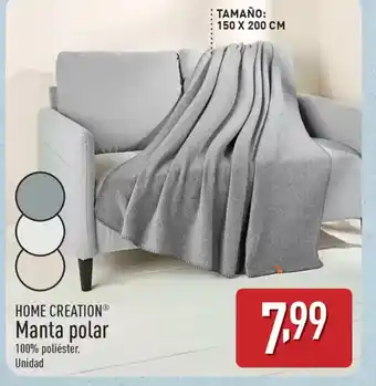 ALDI HOME CREATION Manta polar oferta