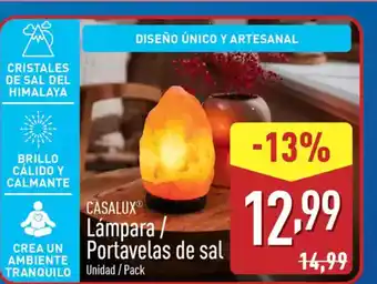 ALDI CASALUX Lámpara / Portavelas de sal oferta