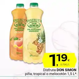 Supermercados Dani DON SIMON Disfruta piña, tropical o melocotón oferta