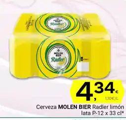 Supermercados Dani MOLEN BIER Cerveza Radler limón oferta