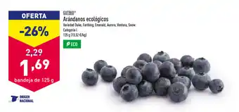 ALDI Gutbio Arándanos ecológicos 125g oferta