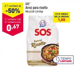 ALDI SOS Arroz para risotto 500g oferta