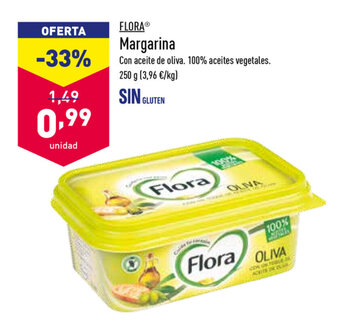 ALDI Flora Margarina 250g oferta