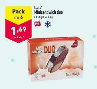 ALDI Flete Minisándwich duo 6 x 54g oferta