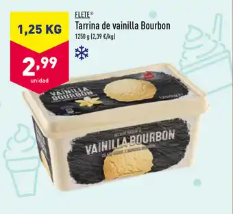 ALDI Flete Tarrina de vainilla Bourbon 1250g oferta