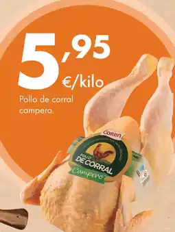 Supermercados Lupa Pollo de corral campero. oferta