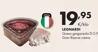 Supermercados Lupa LEONARDI Queso gorgonzola D.O.P. Gran Riserva crema. oferta