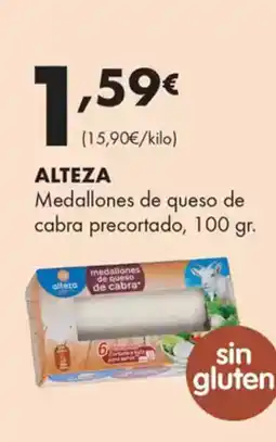 Supermercados Lupa ALTEZA Medallones de queso de cabra precortado oferta