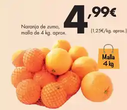 Supermercados Lupa Naranja de zumo oferta