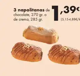 Supermercados Lupa 3 napolitanas de chocolate oferta