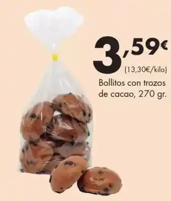 Supermercados Lupa Bollitos con trozos de cacao oferta