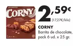 Supermercados Lupa CORNY Barrita de chocolate oferta