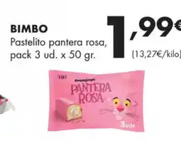 Supermercados Lupa BIMBO Pastelito pantera rosa oferta