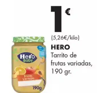 Supermercados Lupa HERO Tarrito de frutas variadas, oferta