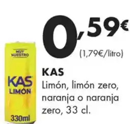 Supermercados Lupa KAS Limón, limón zero, naranja o naranja oferta