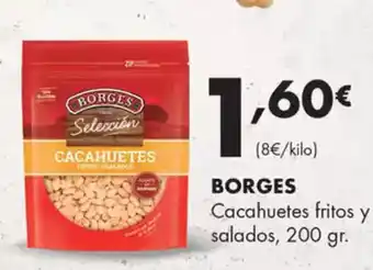 Supermercados Lupa BORGES Cacahuetes fritos y salados oferta