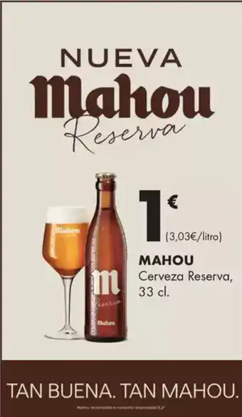 Supermercados Lupa MAHOU Cerveza Reserva, oferta