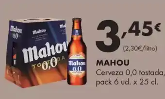 Supermercados Lupa MAHOU Cerveza 0,0 tostada, oferta