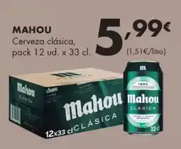 Supermercados Lupa MAHOU Cerveza clásica, oferta