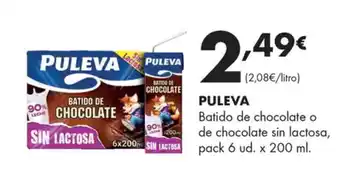 Supermercados Lupa PULEVA Batido de chocolate o de chocolate sin lactosa oferta