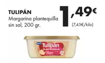 Supermercados Lupa TULIPÁN Margarina plantequilla sin sal oferta