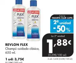 Supermercados Lupa REVLON FLEX Champú cuidado clásico oferta