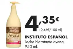 Supermercados Lupa INSTITUTO ESPAÑOL Leche hidratante avena oferta