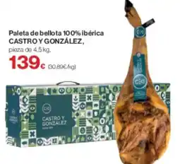 Supercor CASTRO Y GONZÁLEZ Paleta de bellota 100% ibérica oferta