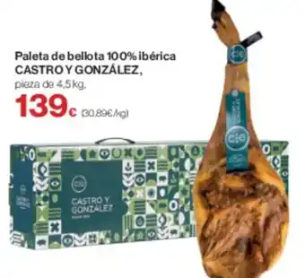 Supercor CASTRO Y GONZÁLEZ Paleta de bellota 100% ibérica oferta