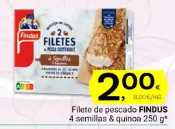 Supermercados Dani FINDUS Filete de pescado 4 semillas & quinoa oferta