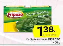 Supermercados Dani FRIPOZO Espinacas hojas oferta