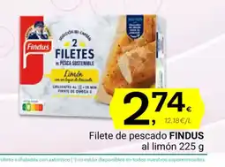 Supermercados Dani FINDUS Filete de pescado al limón oferta