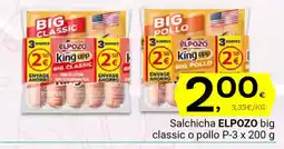 Supermercados Dani ELPOZO Salchicha big classic o pollo oferta