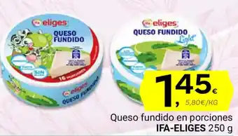 Supermercados Dani IFA-ELIGES Queso fundido en porciones oferta