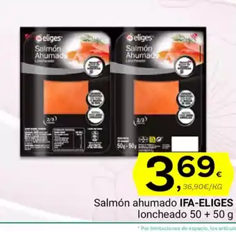 Supermercados Dani IFA-ELIGES Salmón ahumado oferta