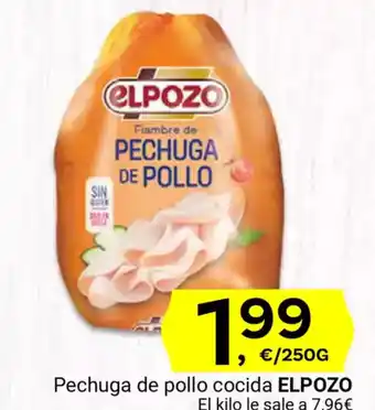 Supermercados Dani ELPOZO Pechuga de pollo cocida oferta