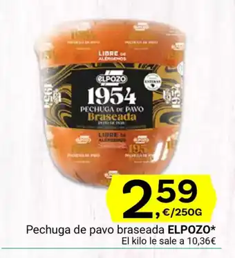 Supermercados Dani ELPOZO Pechuga de pavo braseada oferta