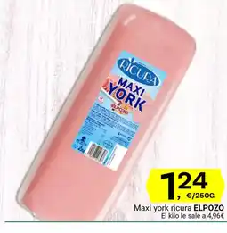 Supermercados Dani ELPOZO Maxi york ricura oferta