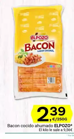 Supermercados Dani ELPOZO Bacon cocido ahumado oferta