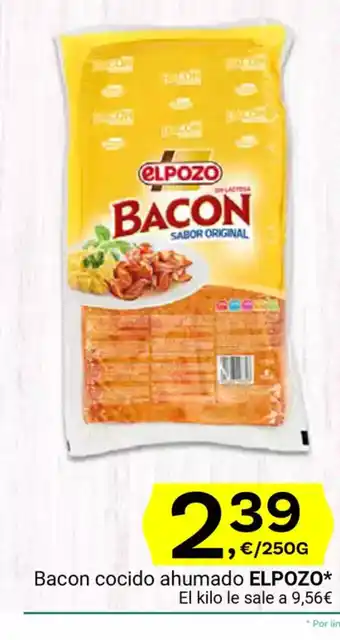 Supermercados Dani ELPOZO Bacon cocido ahumado oferta