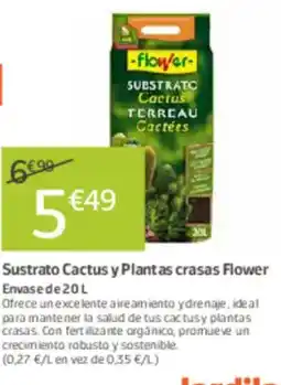 Jardiland Sustrato Cactus y Plant as crasas Flower oferta