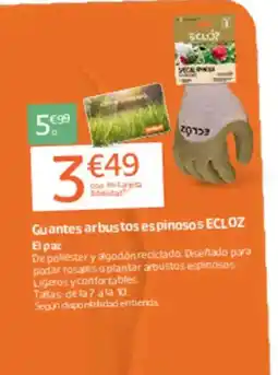 Jardiland Guantes arbustos espinosos oferta