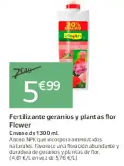 Jardiland Fertilizante geranios y plantas flor oferta