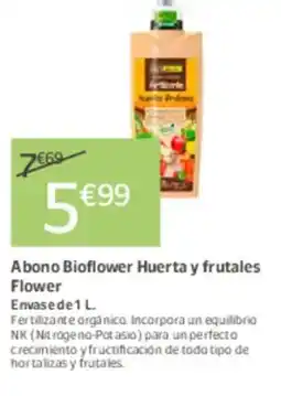 Jardiland Abono Bioflower Huerta y frutales Flower oferta