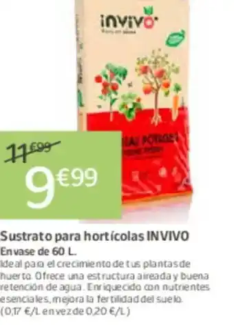 Jardiland INVIVO Sustrato para hortícolas oferta