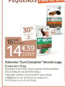 Jardiland Alimento Cuni Complete Versele-Laga oferta