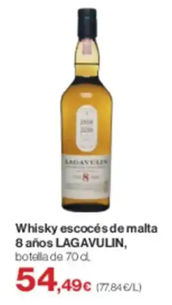 Supercor LAGAVULIN Whisky escocés de malta 8 años oferta