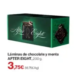 Supercor AFTER EIGHT Láminas de chocolate y menta oferta