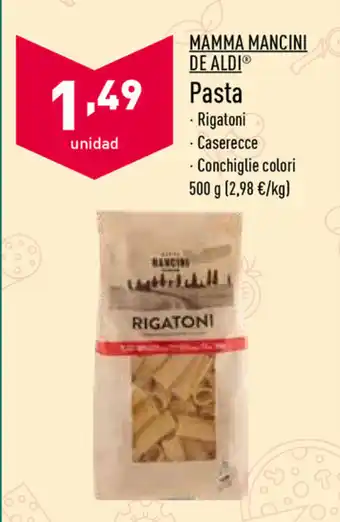 ALDI Mamma Mancini De Aldi Pasta 500g oferta