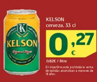 HiperDino KELSON cerveza oferta